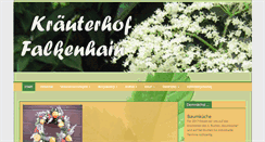 Desktop Screenshot of kraeuterhof-falkenhain.de
