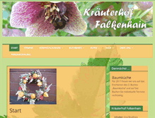 Tablet Screenshot of kraeuterhof-falkenhain.de